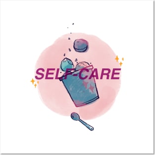 Self-Care Series - Ice Cream Bucket Posters and Art